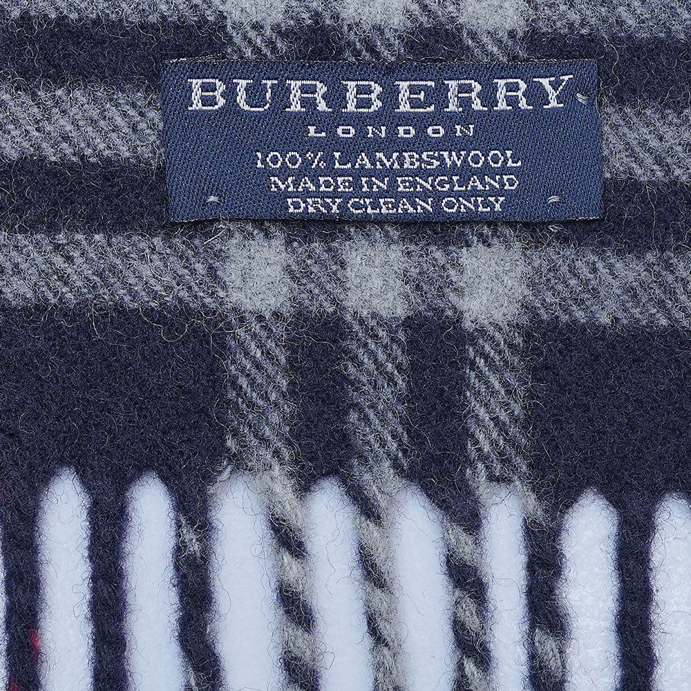 Lambswool Plaid Print Vintage Pre-Loved Scarf