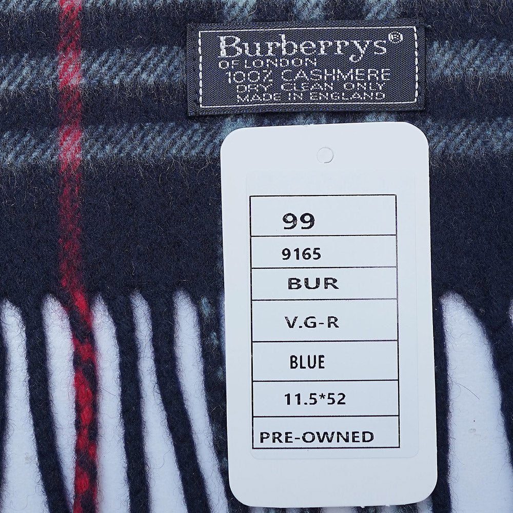 Lambswool Plaid Print Vintage Pre-Loved Scarf
