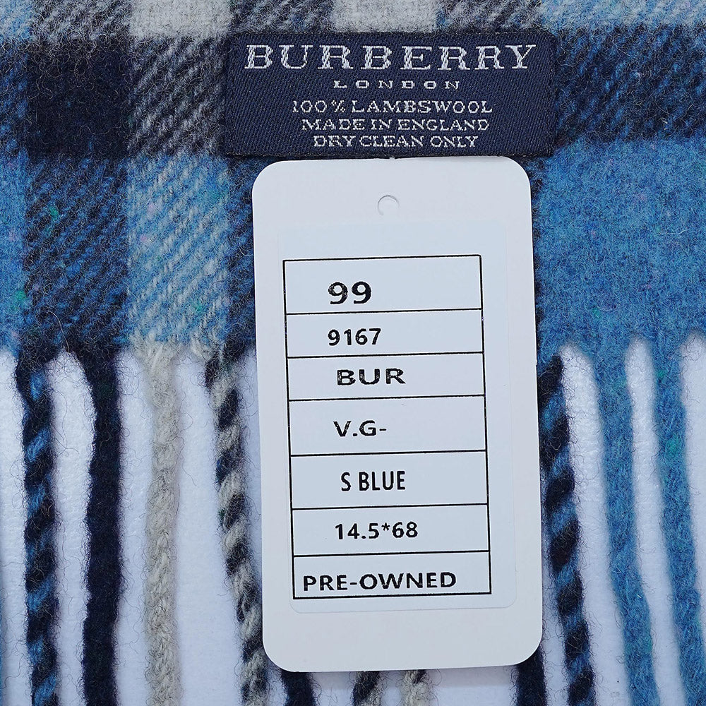 Lambswool Plaid Print Vintage Pre-Loved Scarf