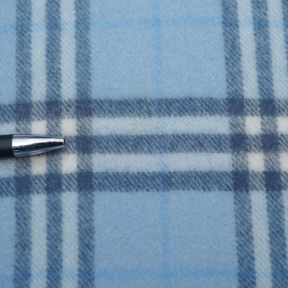 Lambswool Plaid Print Vintage Pre-Loved Scarf