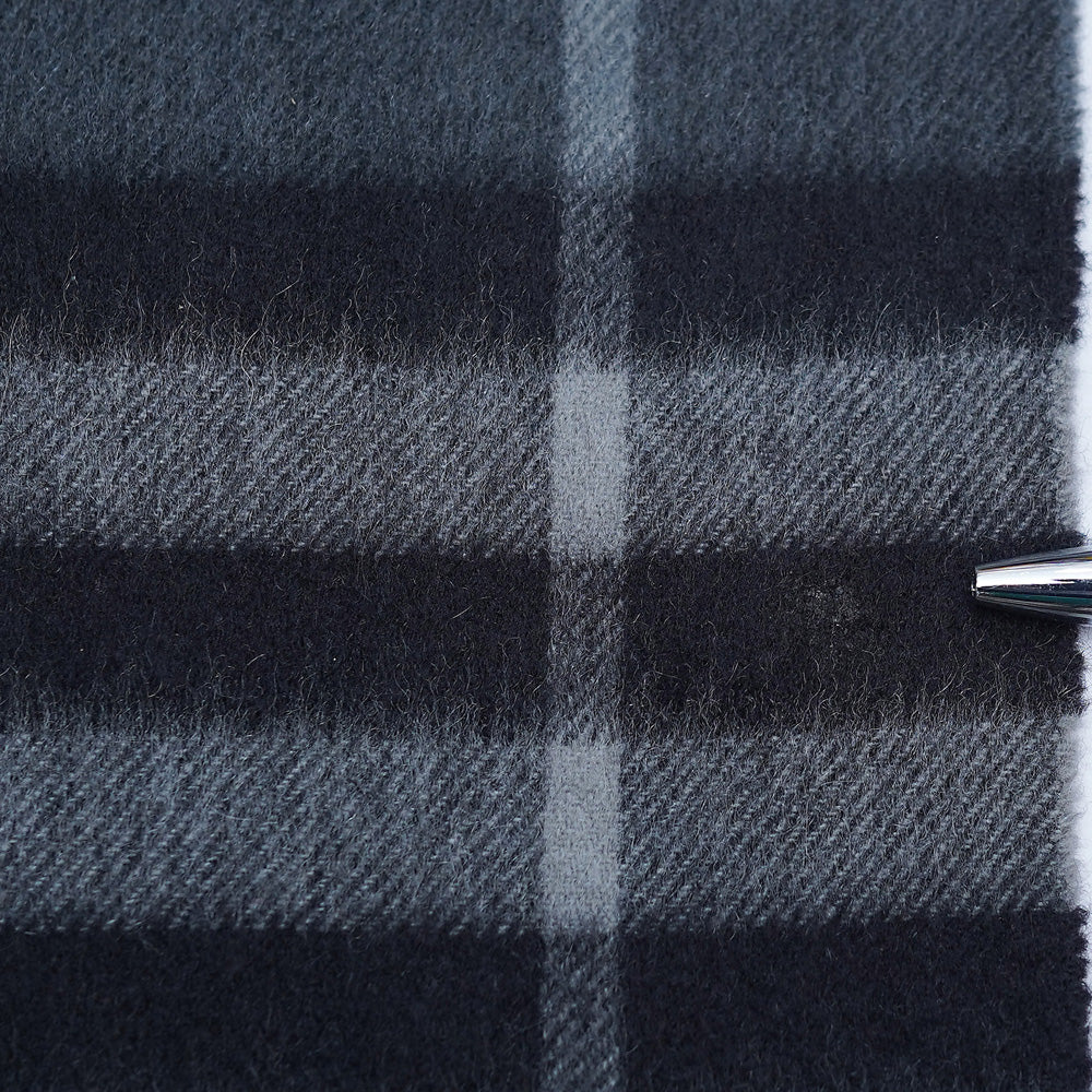 Cashmere Large Check Vintage Pre-Loved Scarf