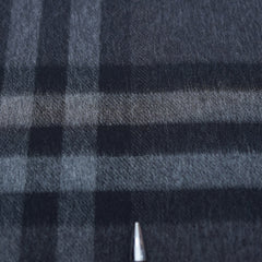 Cashmere Large Check Vintage Pre-Loved Scarf