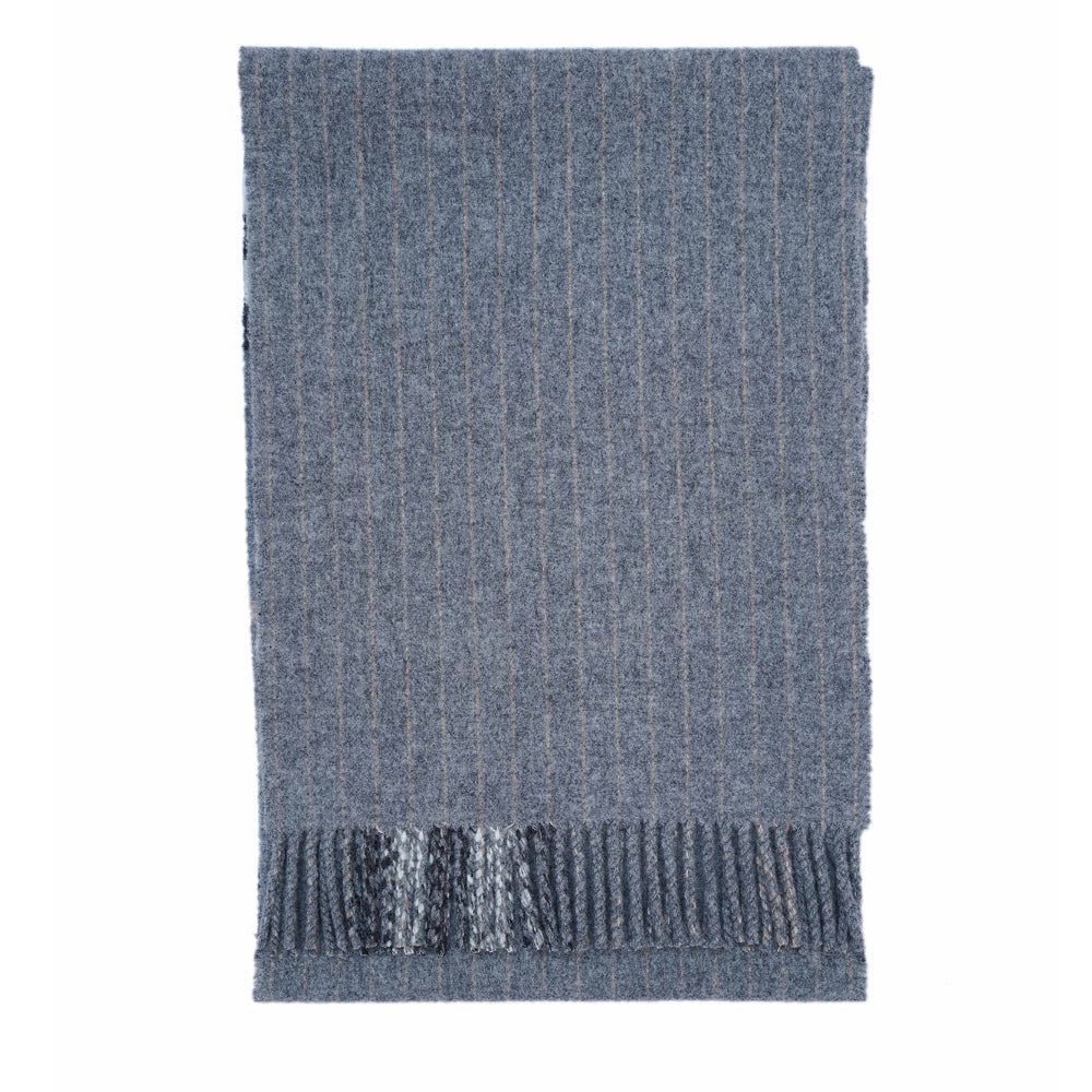 Merino/Cashmere Reversible Large Check Vintage Pre-Loved Scarf