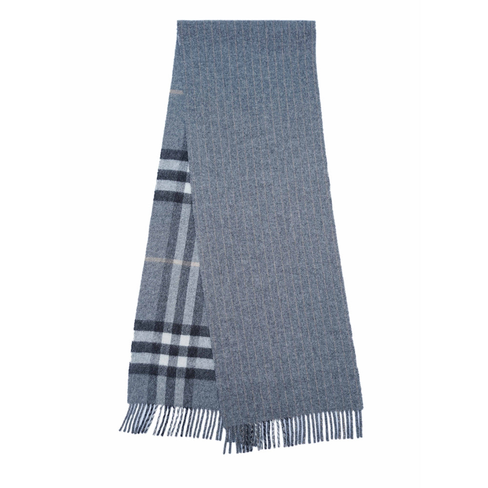 Merino/Cashmere Reversible Large Check Vintage Pre-Loved Scarf
