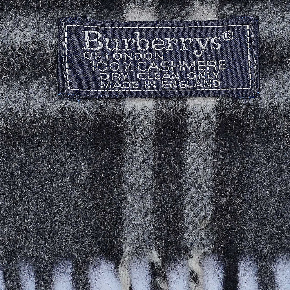 Cashmere Plaid Print Vintage Pre-Loved Scarf