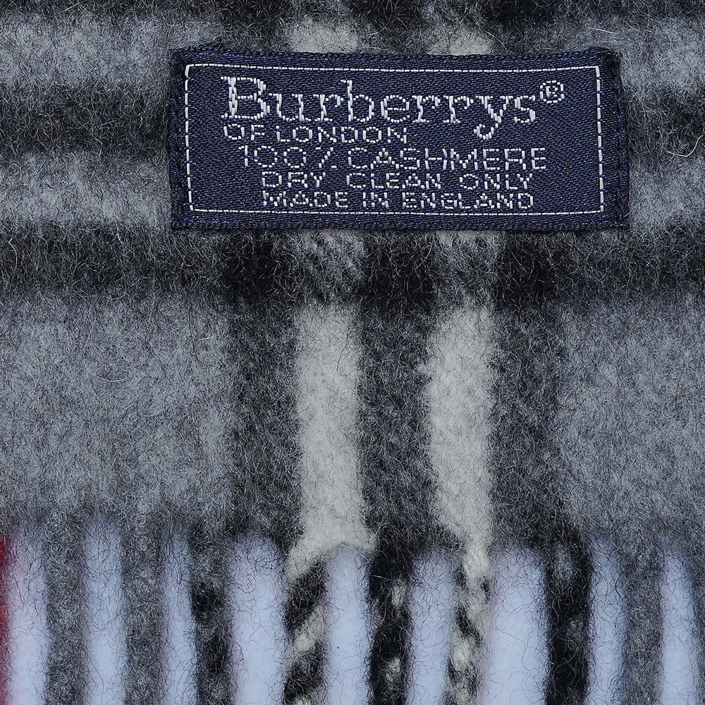 Cashmere Plaid Print Vintage Pre-Loved Scarf