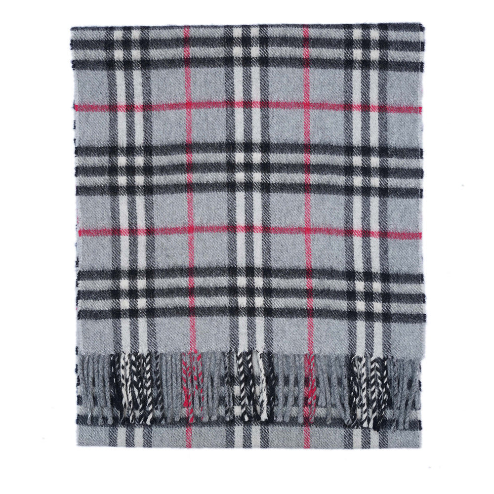 Cashmere Plaid Print Vintage Pre-Loved Scarf
