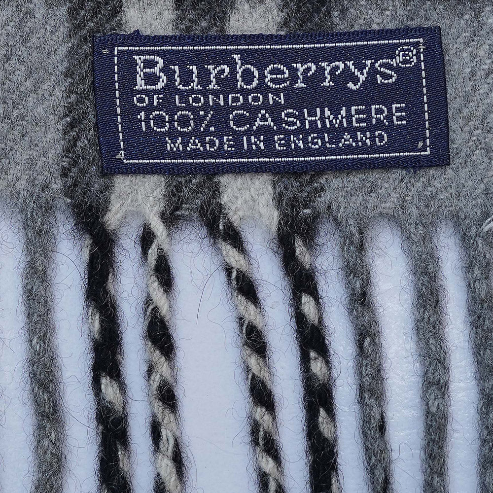 Cashmere Plaid Print Vintage Pre-Loved Scarf