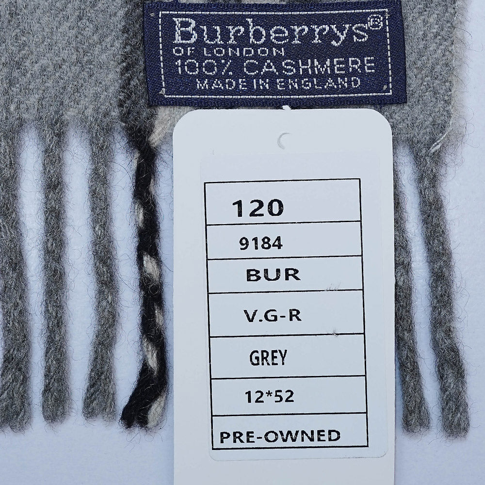 Cashmere Plaid Print Vintage Pre-Loved Scarf
