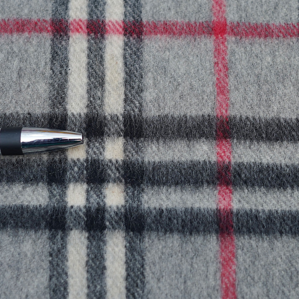 Cashmere Plaid Print Vintage Pre-Loved Scarf