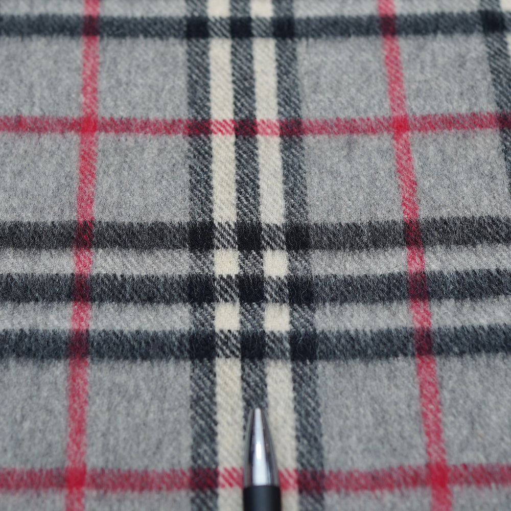 Cashmere Plaid Print Vintage Pre-Loved Scarf