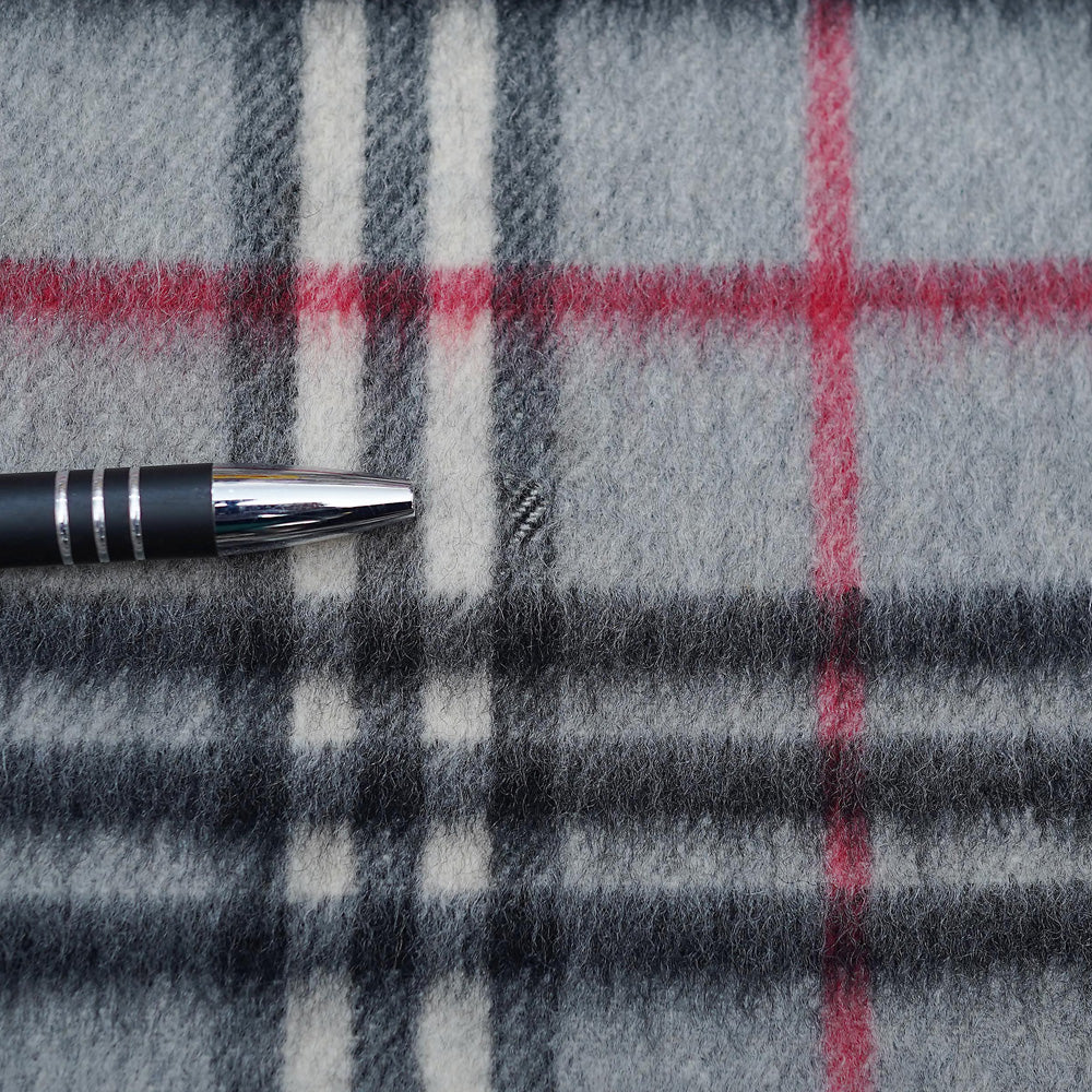 Cashmere Plaid Print Vintage Pre-Loved Scarf