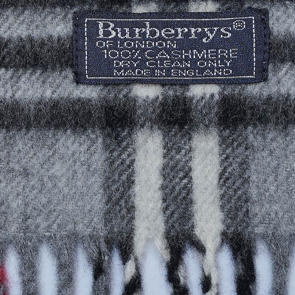 Cashmere Plaid Print Vintage Pre-Loved Scarf