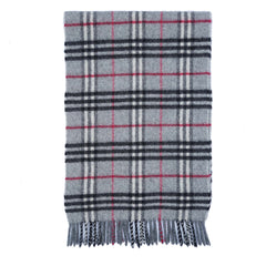 Lambswool Plaid Print Vintage Pre-Loved Scarf