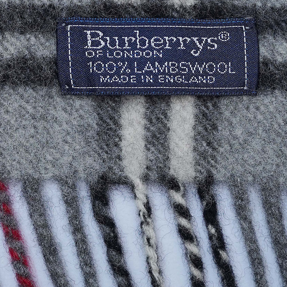 Lambswool Plaid Print Vintage Pre-Loved Scarf