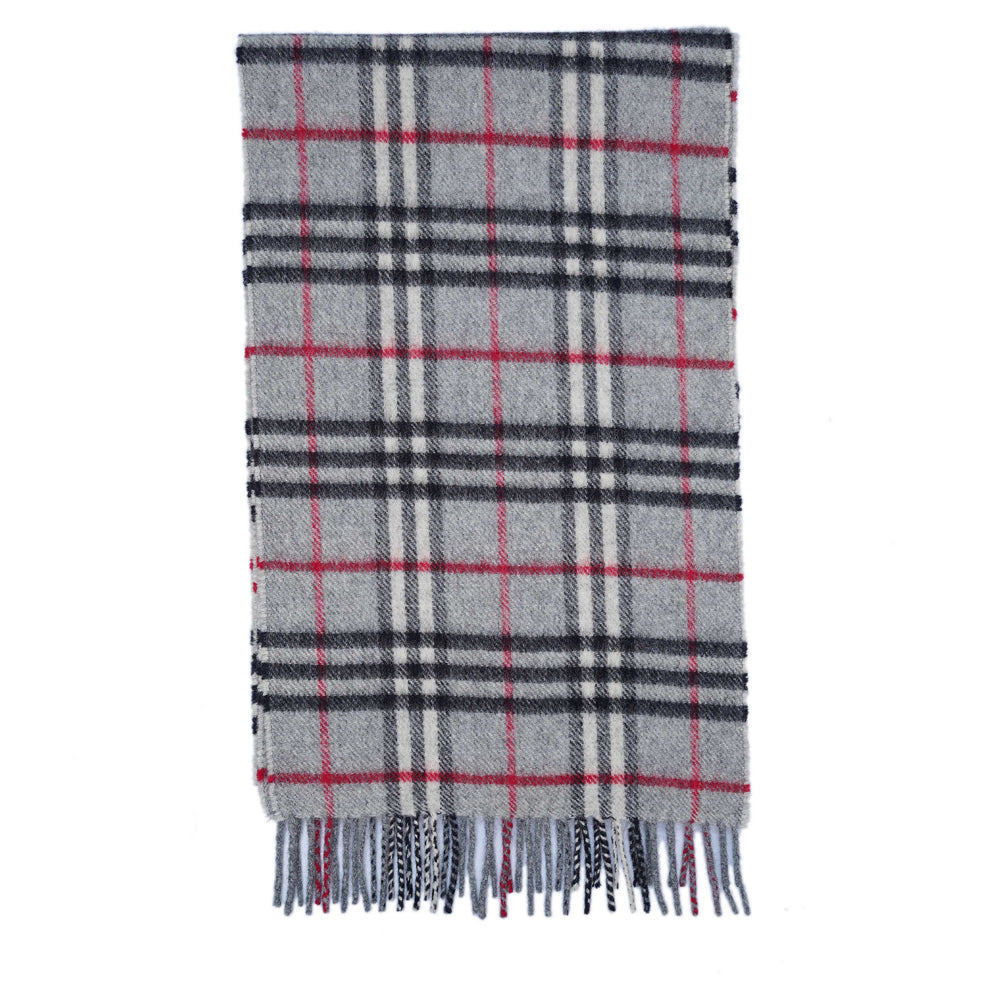 Lambswool Plaid Print Vintage Pre-Loved Scarf