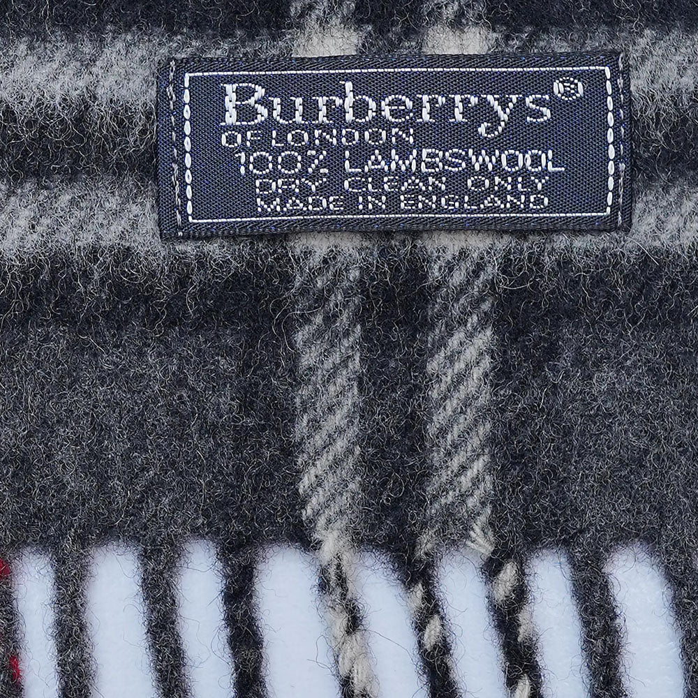 Lambswool Plaid Print Vintage Pre-Loved Scarf