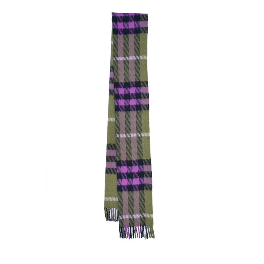 Cashmere Plaid Print Vintage Pre-Loved Scarf