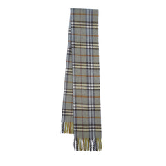 Cashmere Plaid Print Vintage Pre-Loved Scarf