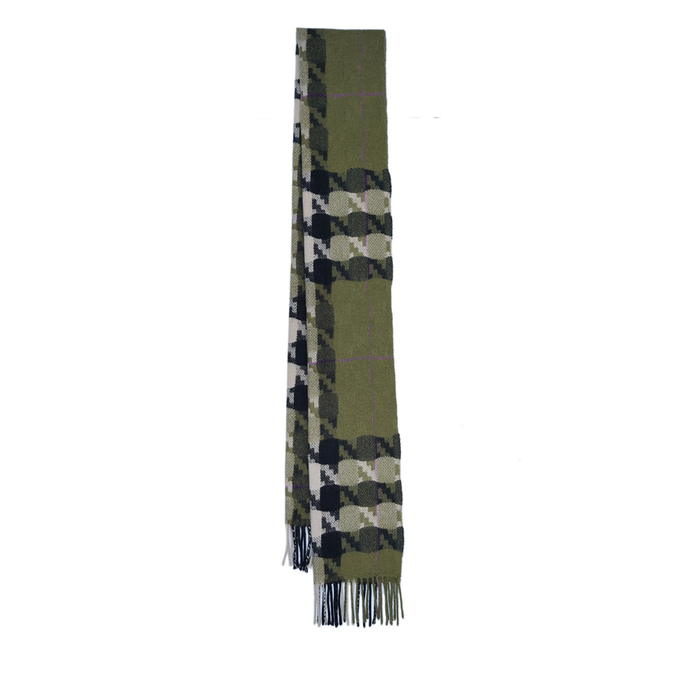 Cashmere Plaid Print Vintage Pre-Loved Scarf