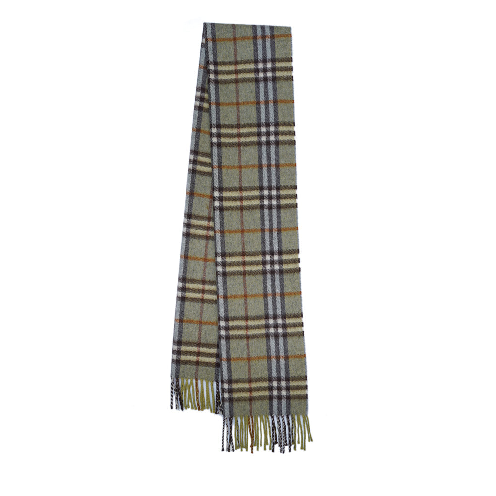 Cashmere Plaid Print Vintage Pre-Loved Scarf