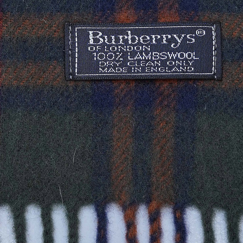 Lambswool Plaid Print Vintage Pre-Loved Scarf