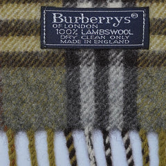 Lambswool Plaid Print Vintage Pre-Loved Scarf