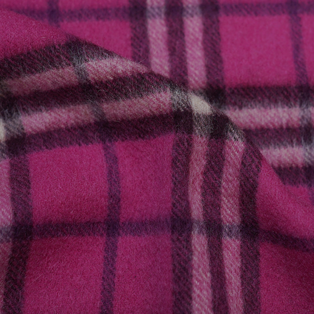 Cashmere Plaid Print Vintage Pre-Loved Scarf