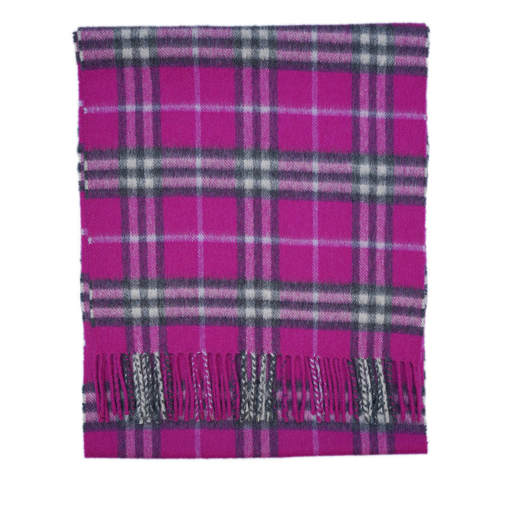 Cashmere Plaid Print Vintage Pre-Loved Scarf