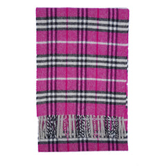 Lambswool Plaid Print Vintage Pre-Loved Scarf
