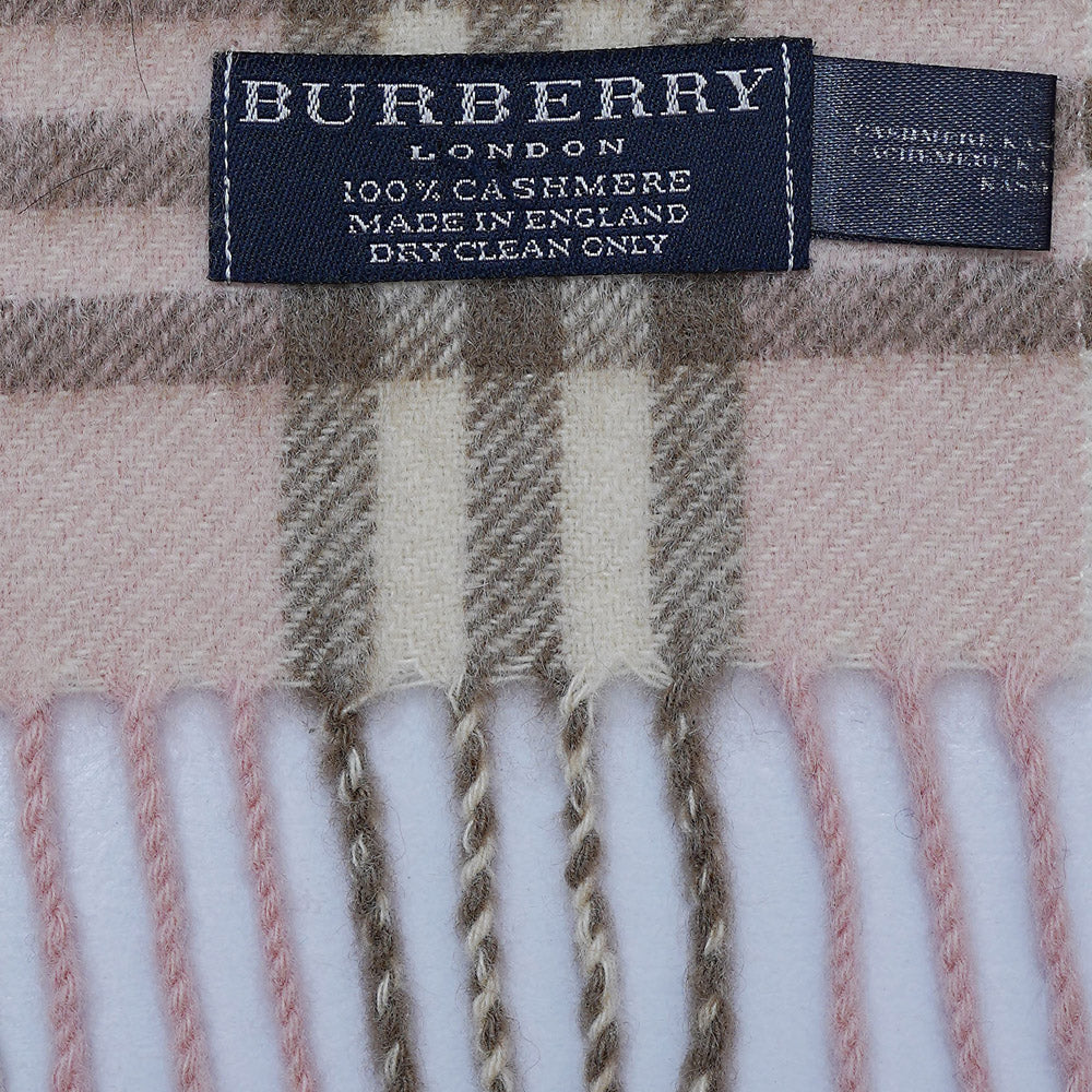 Cashmere Plaid Print Vintage Pre-Loved Scarf