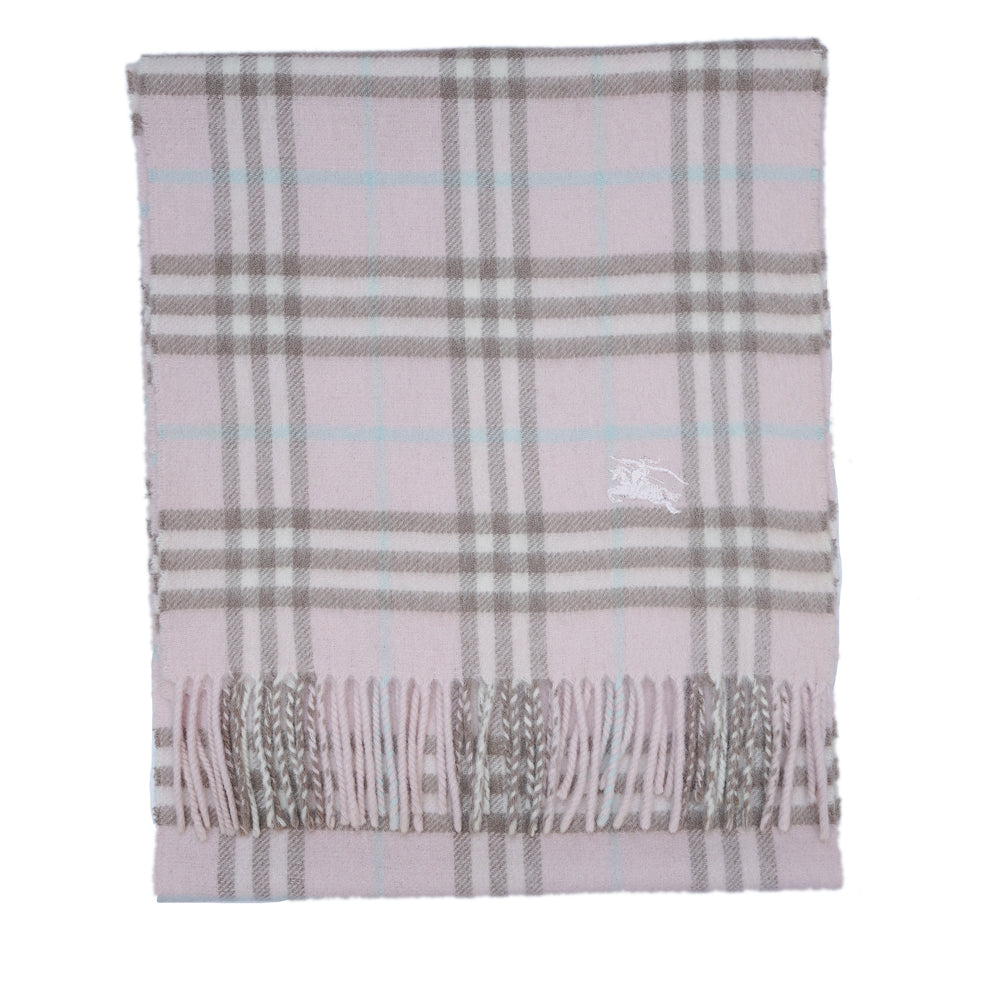 Cashmere/Wool Plaid Print Vintage Pre-Loved Scarf