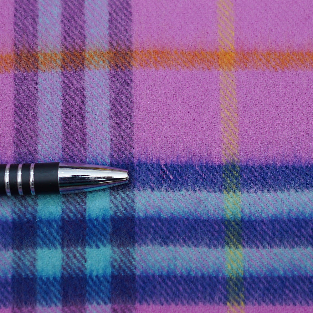 Cashmere Plaid Print Vintage Pre-Loved Scarf