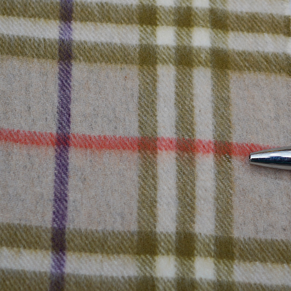 Cashmere Plaid Print Vintage Pre-Loved Scarf