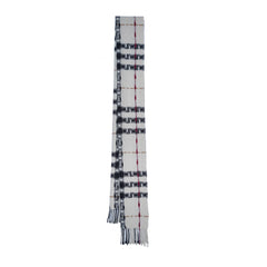 Merino/Cashmere Plaid Print Vintage Pre-Loved Scarf
