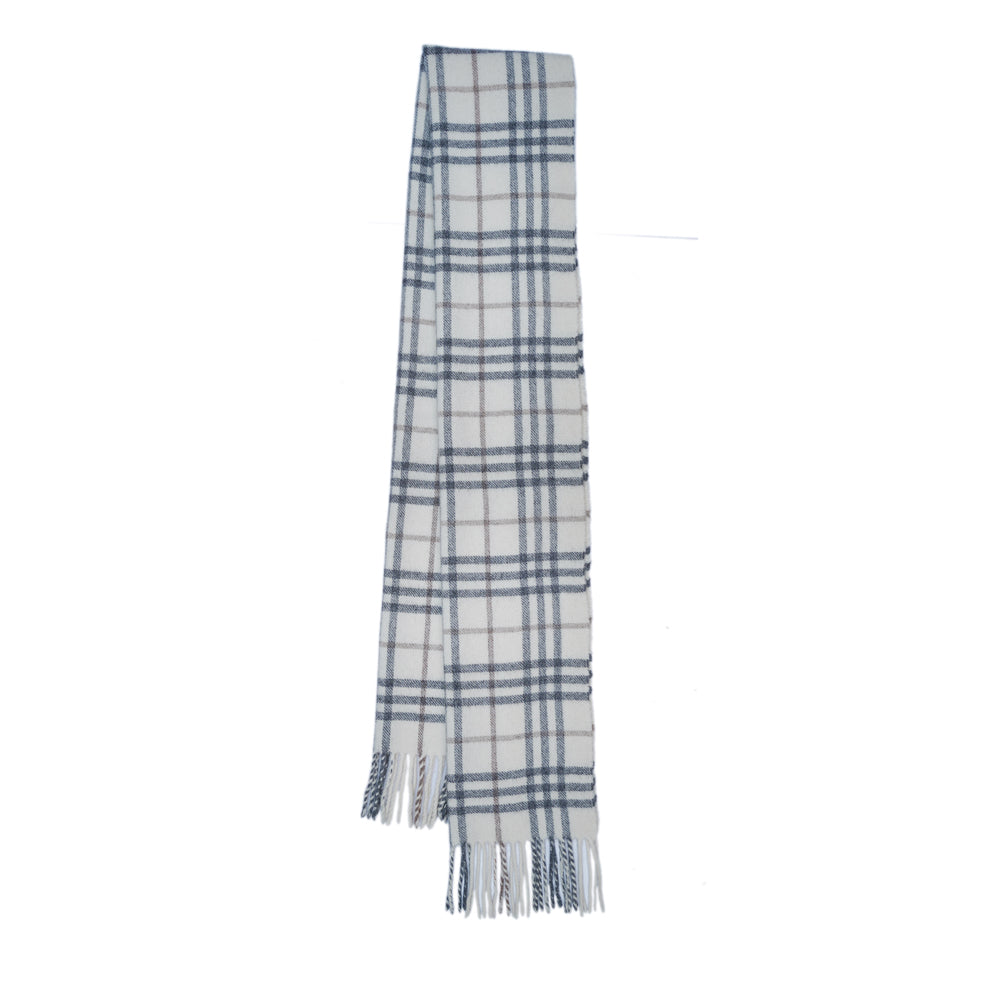 Lambswool Plaid Print Vintage Pre-Loved Scarf