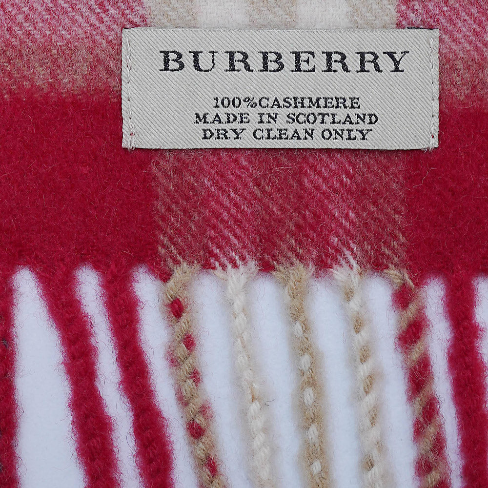 Cashmere Plaid Print Vintage Pre-Loved Scarf