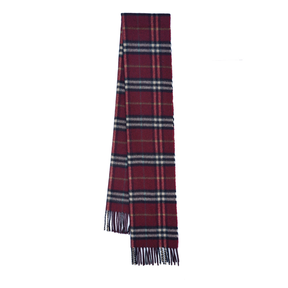 Cashmere Plaid Print Vintage Pre-Loved Scarf