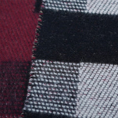 Wool Blend Plaid Print Vintage Pre-Loved Scarf