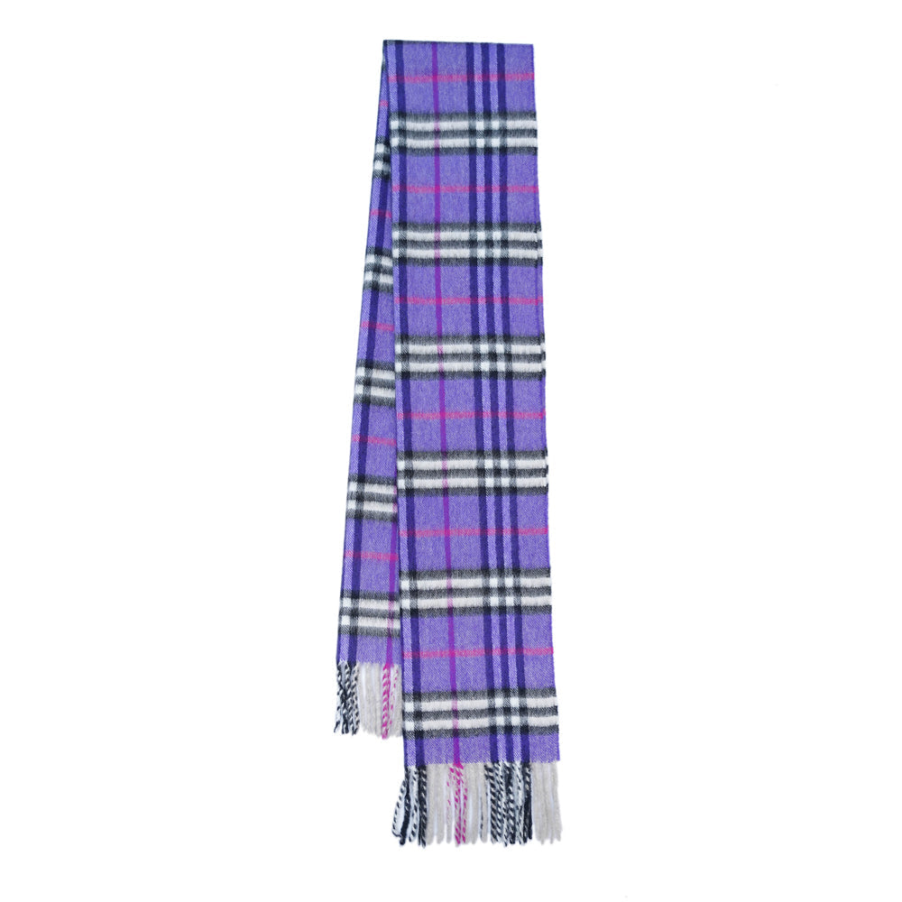 Cashmere Plaid Print Vintage Pre-Loved Scarf