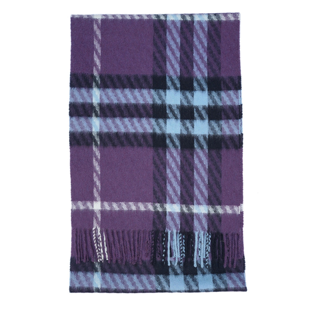 Cashmere Plaid Print Vintage Pre-Loved Scarf