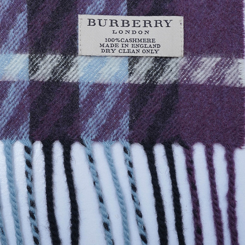 Cashmere Plaid Print Vintage Pre-Loved Scarf