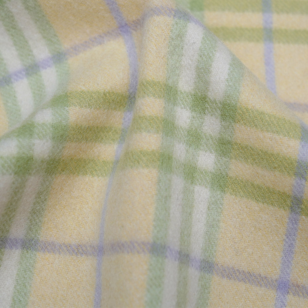 Cashmere Plaid Print Vintage Pre-Loved Scarf