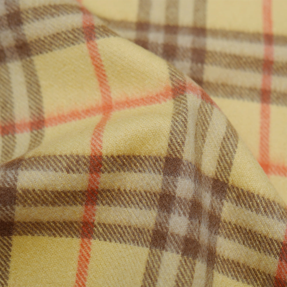Cashmere Plaid Print Vintage Pre-Loved Scarf