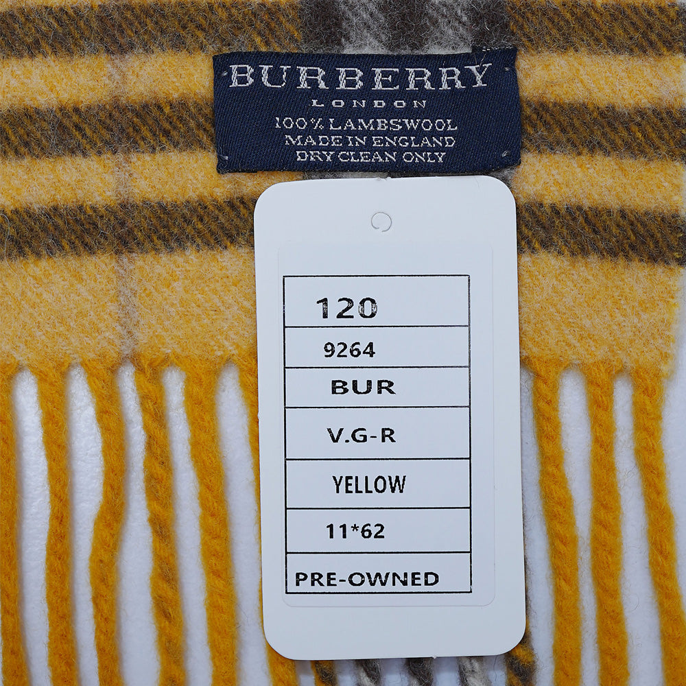 Lambswool Plaid Print Vintage Pre-Loved Scarf