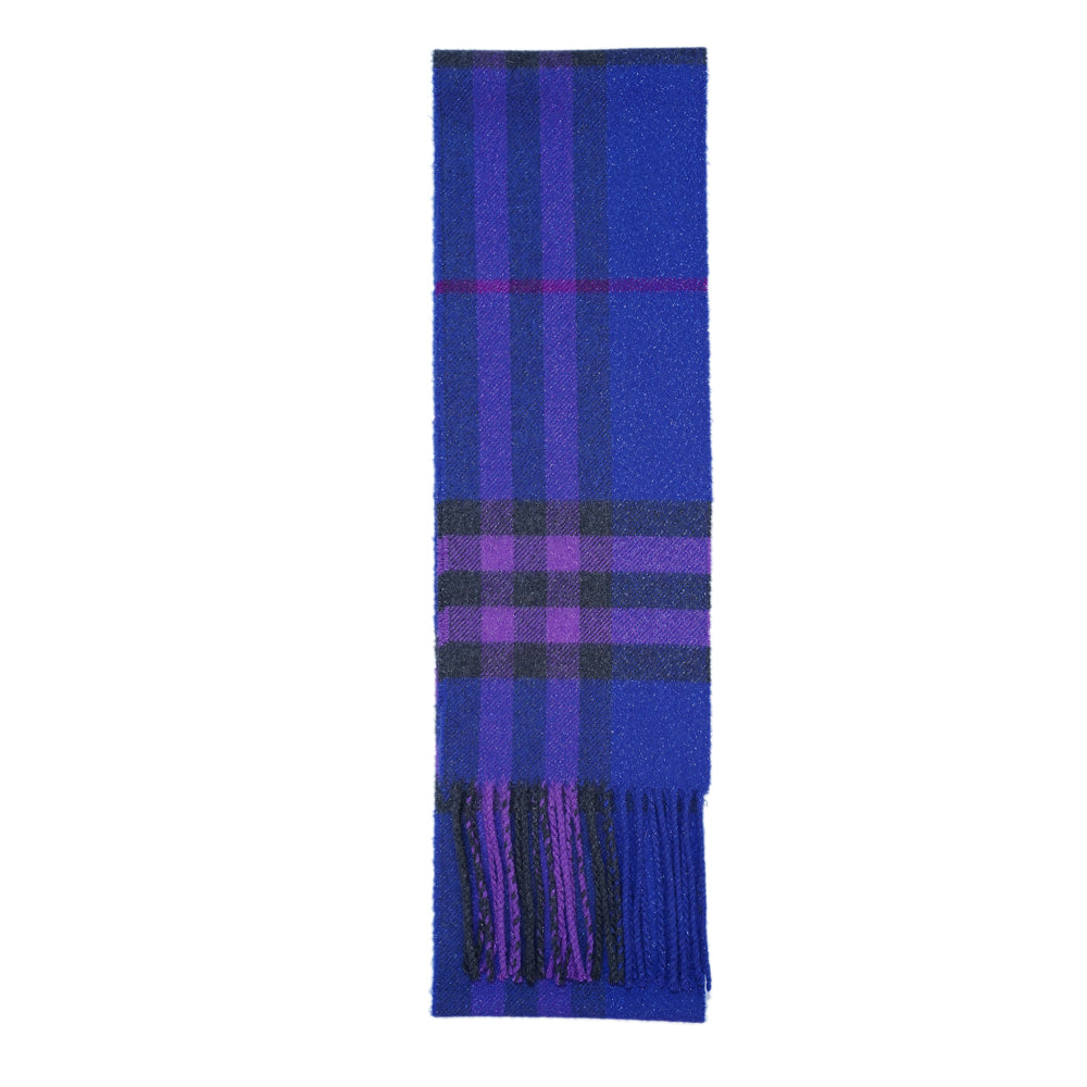 Cashmere Plaid Print Vintage Pre-Loved Scarf