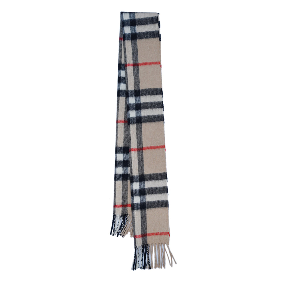 Cashmere Plaid Print Vintage Pre-Loved Scarf