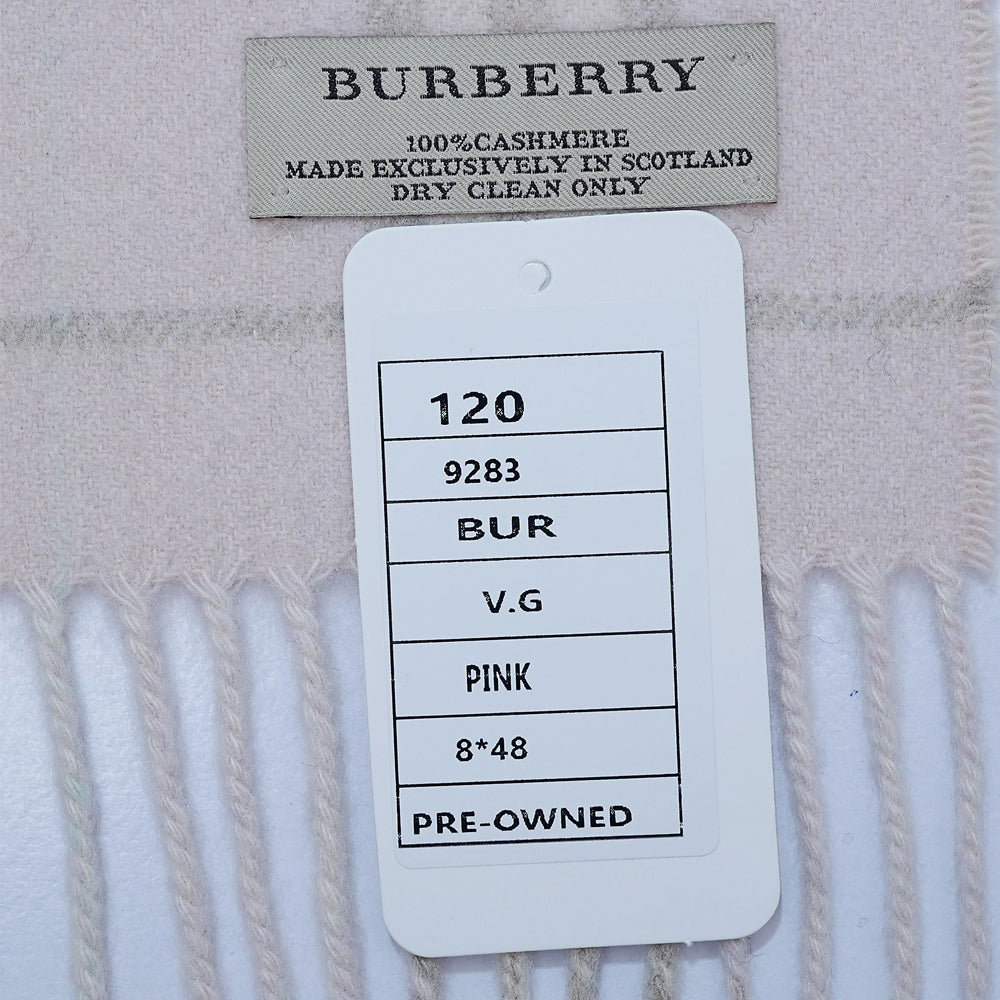 Cashmere Plaid Print Vintage Pre-Loved Scarf