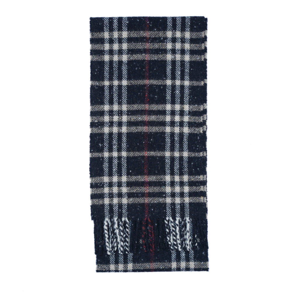 Merino/Cashmere Plaid Print Vintage Pre-Loved Scarf