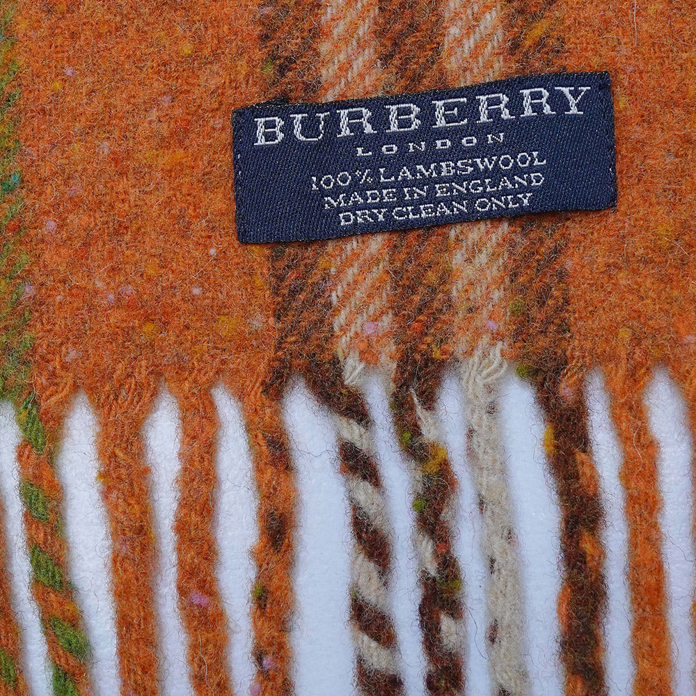 Lambswool Plaid Print Vintage Pre-Loved Scarf